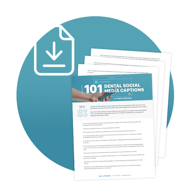 Free Download 101 Dental Social Media Caption Ideas